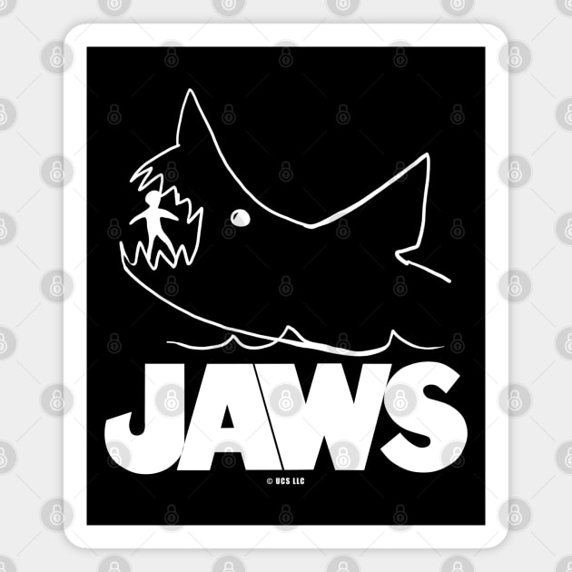 Jaws movie Magnet by TMBTM